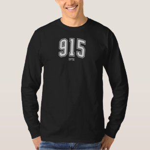 T-shirt Femmes 915 El Paso TX Classic Athletic 8