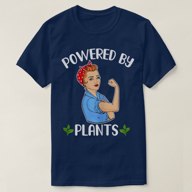 T-shirt Femmes Actionnées Par Plante Végétarien Plante Ba (Design devant)