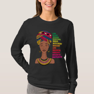 T-shirt Femmes afro-américaines BHM Melanin Histoire noire