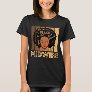 T-shirt Femmes afro-américaines noires sage-femme