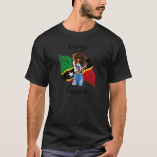 T-shirt Femmes Afro St Kitts & Nevis Virgo Queen African F