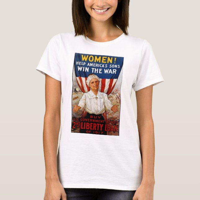 T-shirt Femmes ! Aider les fils américains (Devant)