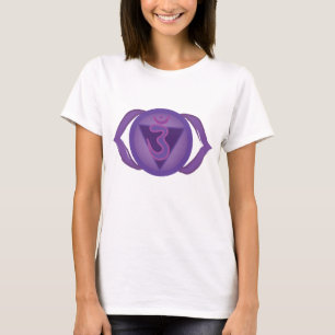 T-shirt femmes Ajna ou troisième oeil Chakra, blan