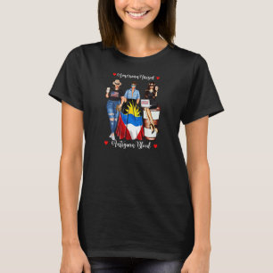 T-shirt Femmes Américain Élevé Argentine Sang Drapeau Usa