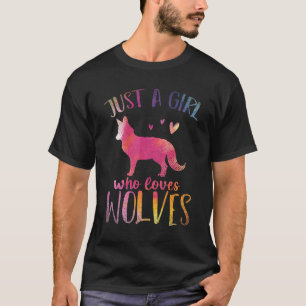 T-shirt Femmes Animaux Prédateurs Juste Une Fille Qui Aime