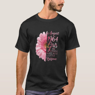 T-shirt Femmes Août Fille 1964 58e Anniversaire 58 Ans O