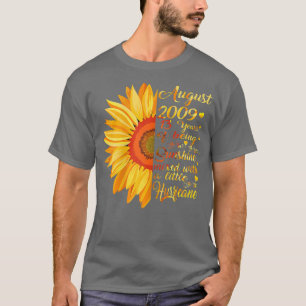 T-shirt Femmes Août Filles 2009 Cadeau Anniversaire 13 ans