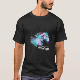 T-shirt Femmes Aquarelle Chevaux Animal coloré Sauvez notr
