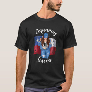 T-shirt Femmes Aquarius chilienne Reine du Chili Drapeau Z