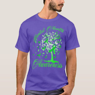 T-shirt Femmes Arbre Ruban Sensibilisation à la santé ment