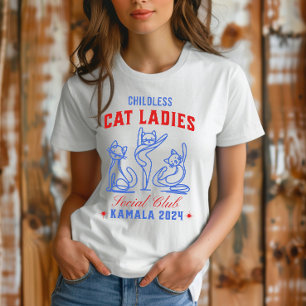 T-shirt Femmes au chat sans enfants pour l'élection de Kam