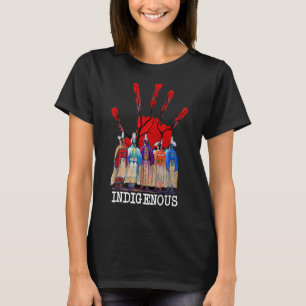 T-shirt Femmes autochtones de la main rouge American Chero