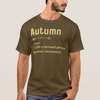 T-shirt FEMMES Automne mignonne et drôle Nom Balise Défini