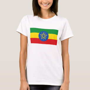 T-shirt femmes avec le drapeau d'Éthiopie