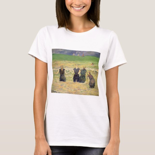 T-shirt Femmes baignant Dieppe par Paul Gauguin (Devant)