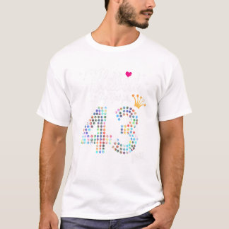 T-shirt Femmes bénis par Dieu pendant 43 ans 43e anniversa