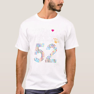 T-shirt Femmes bénis par Dieu pendant 52 ans 52e anniversa