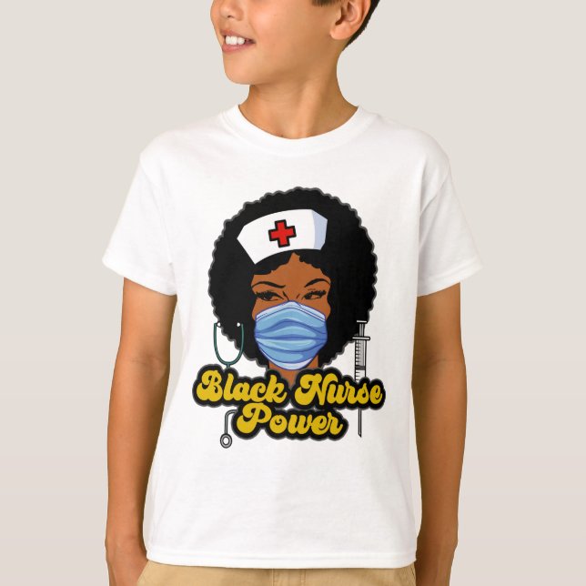 T-shirt Femmes Black Nurse Power - Histoire noire (Devant)