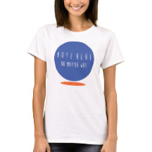 Femmes bleues de vote de base