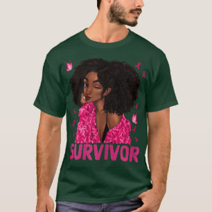 T-shirt Femmes Cancer du sein Survivant Rosie Riveter Rose