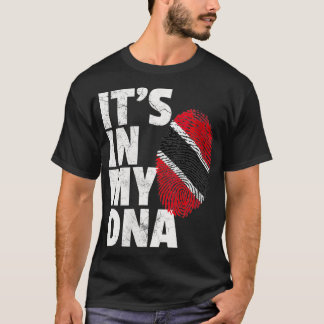 T-shirt FEMMES C'EST DANS MON ADN Drapeau Trinité-et-Tobag