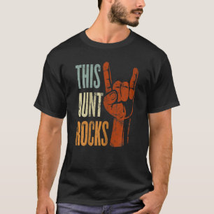 T-shirt Femmes Cette Tante Roche klaxons diable pour Tante