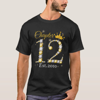 T-shirt Femmes Chapitre 12 EST 2010 12 Ans 12E Naissance