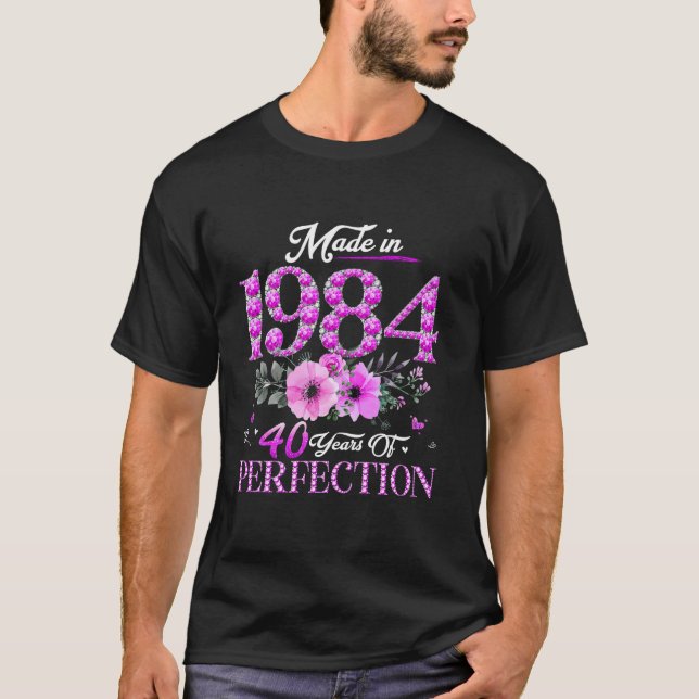 T-shirt Femmes Chapitre 40 EST 1984 40 ans 40e anniversair (Devant)