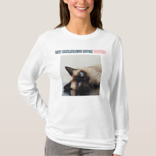 T-shirt Femmes chats sans enfants pro démocratie