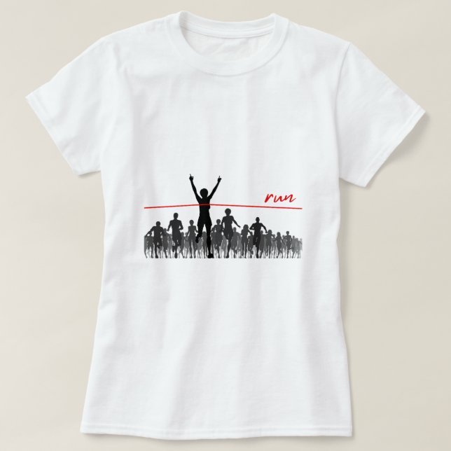T-shirt Femmes Coureur chemise pour femmes Road Race Train (Design devant)