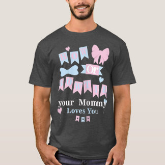 T-shirt Femmes Cravate Bow Ou Bow Votre Maman Vous Aime Ge