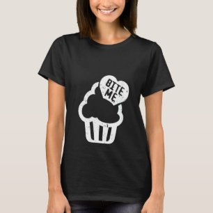 T-shirt FEMMES Cupcake Doux Je mange Bite Me