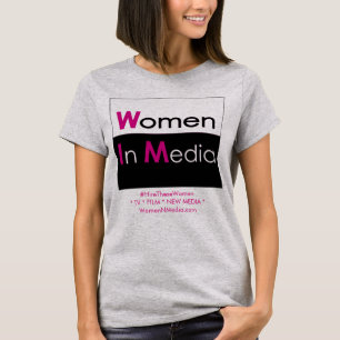 T-shirt Femmes dans le gris de tee - shirt de médias