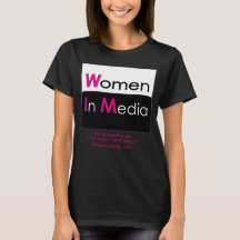 Femmes Dans Le Tee - shirt Média Noir