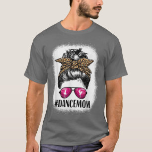 T-shirt Femmes Danse Maman Vie Messeuse Bun Leopard Ballet