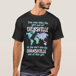 T-shirt Femmes de Evansville Girl de Evansville Indian
