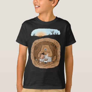 T-shirt Femmes de marmotte Maman Jour de la marmotte Café