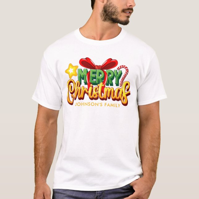 T-shirt Femmes de Noël Joyeuses (Devant)