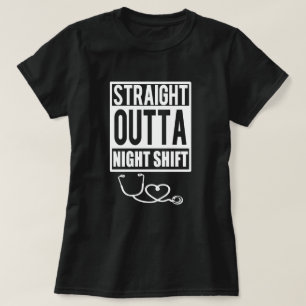T-shirt Femmes droites de chemise d'infirmière de poste de