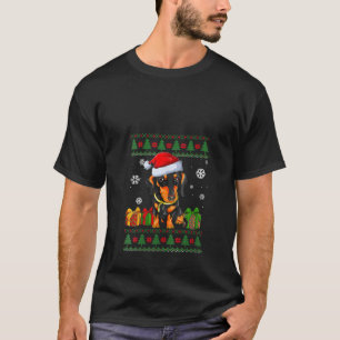 T-shirt FEMMES Drôle Amateurs de chien Dachshund Santa Hat
