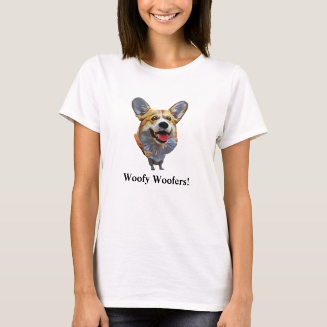 T-shirt femmes drôle galloise Corgi (Devant)