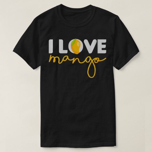 T-shirt FEMMES Drôle J'aime Mango Vibes Fruit Été Mango (Design devant)