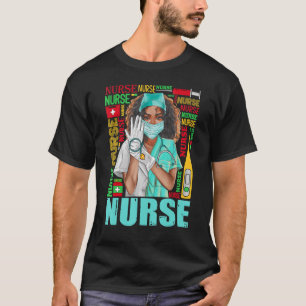 T-shirt Femmes Dy Black Nurse Week 2023 Costume Black Hist