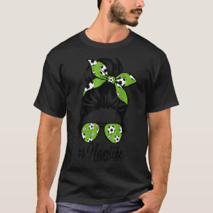 T-shirt Femmes Dy Nan Vie Football Fête des mères Messy Bu