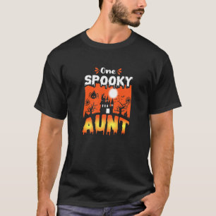 T-shirt Femmes Effrayant Éffrayant Halloween Haunted Castl