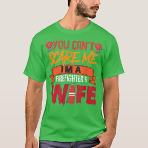 T-shirt FEMMES Effrayant éffrayant pompiers citrouilles d'
