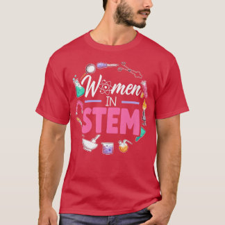 T-shirt Femmes en STEM Steminist Engineering Biologiste Sc