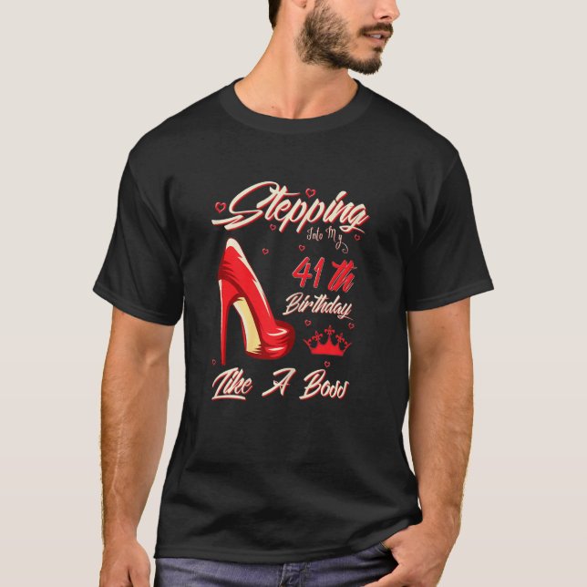 T-shirt Femmes Entrant Dans Mon 41E Anniversaire Comme Un  (Devant)