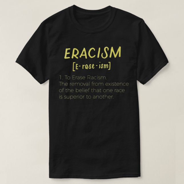T-shirt FEMMES Eracisme Retrait Croire Une Race Supérieure (Design devant)