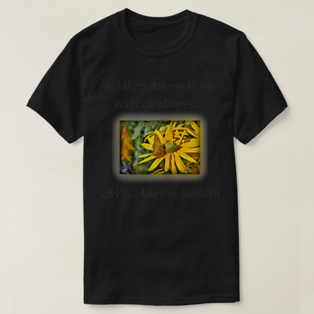 T-shirt Femmes Faisons plante un patch de plante natif  (Design devant)